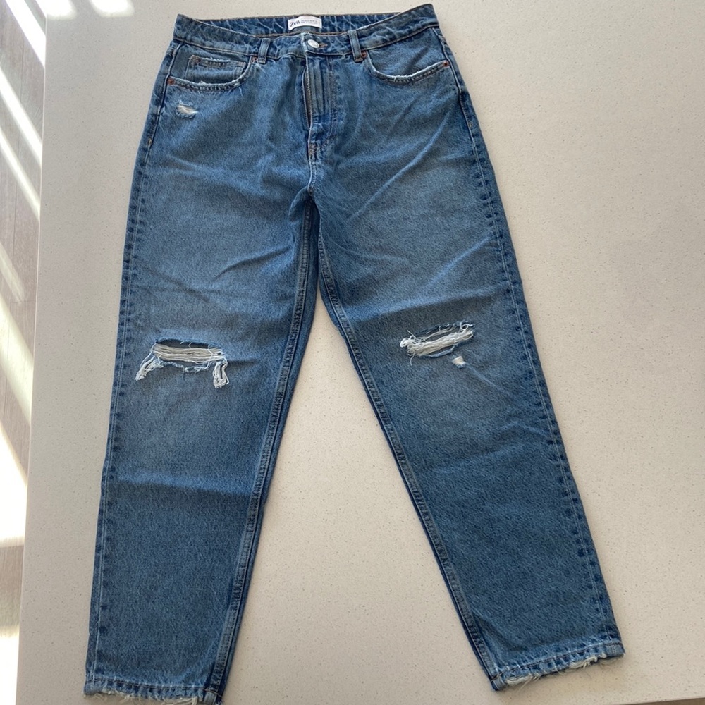 Zara Slim Leg-High Waist Jeans